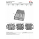 Защита картера (сталь) + комплект крепежа для BAIC BJ40 2023-н.в. (V - 2.0, АКПП, полный)
