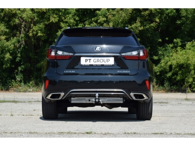 Фаркоп с нержавеющей накладкой для Lexus RX, кроме Long, в т.ч. F Sport 2015-2019 съемное крепление шара под американский квадрат