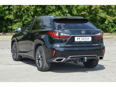 Фаркоп для Lexus RX, кроме Long, в т.ч. F Sport 2015-2019 съемное крепление шара под американский квадрат