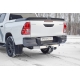 Фаркоп с нержавеющей накладкой для Toyota Hilux 2015-н.в. съемное крепление шара под американский квадрат